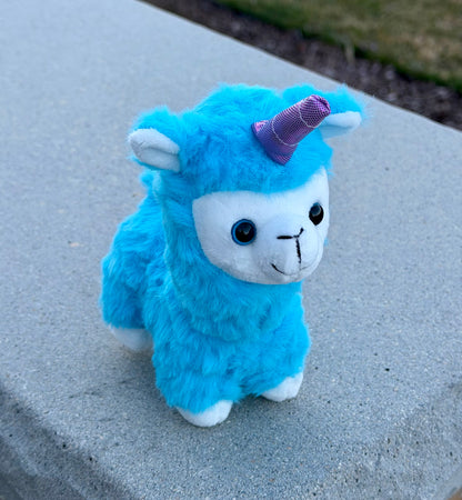 Blue Unicorn Plush
