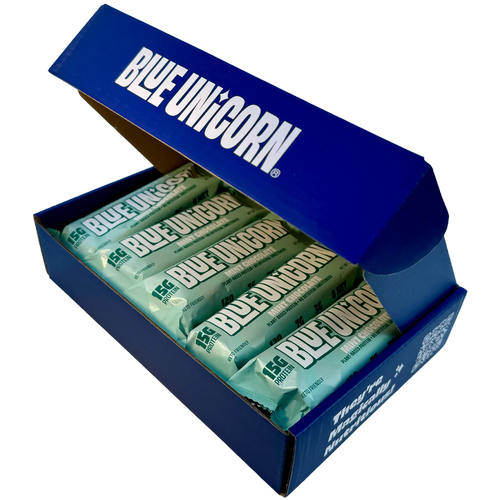 a box of 10 mint chocolate protein bars