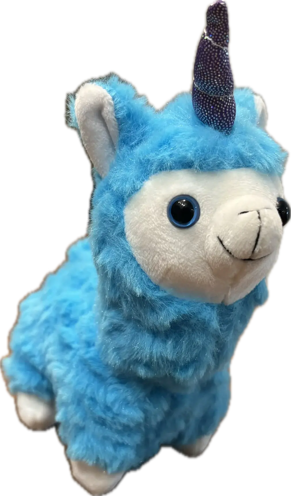 Nutro plush, a blue unicorn plush