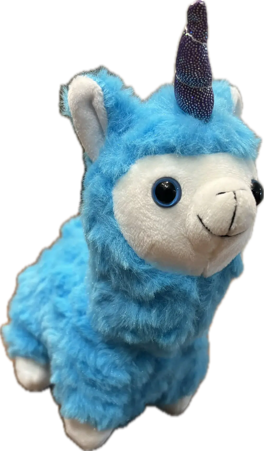 Nutro plush, a blue unicorn plush